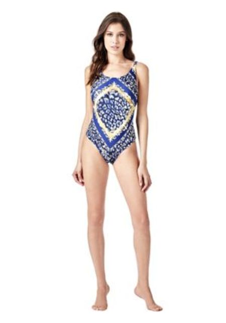 Mujeres Baño Trajes De Azul En Guess hrdQstC